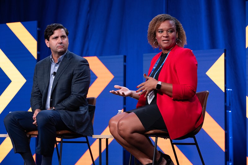 Apryl Pope at an LPL conference